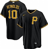 Nike Pittsburgh Pirates #10 Bryan Reynolds Black Cool Base Jersey,baseball caps,new era cap wholesale,wholesale hats